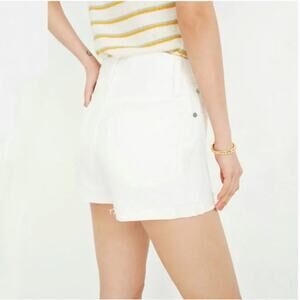 Madewell High-Rise Denim Shorts - Tile White - Size 33